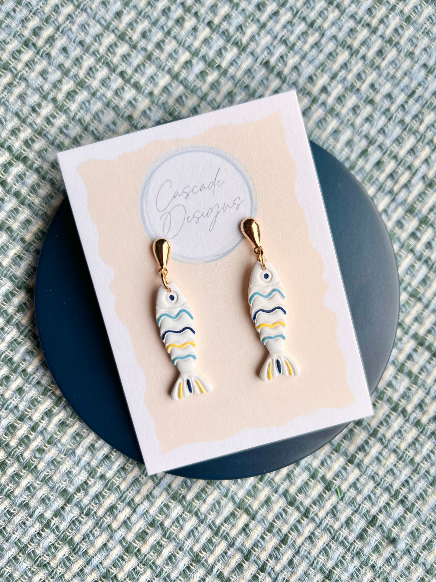 The Marina | Nautical Fish Clay Earrings