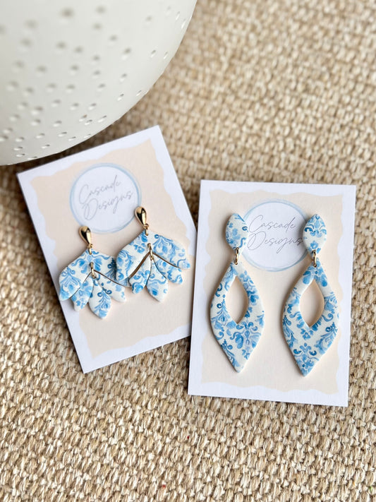 The Vienna | French Victorian Clay Earrings