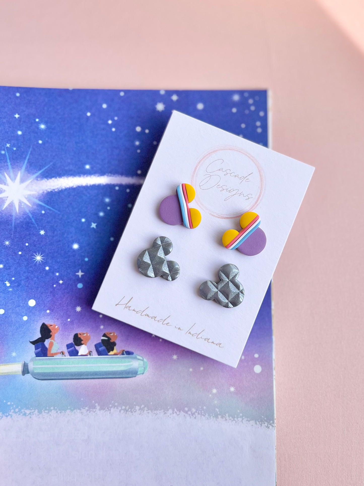 The Cosmic Micki | Retro Space Clay Earring Studs
