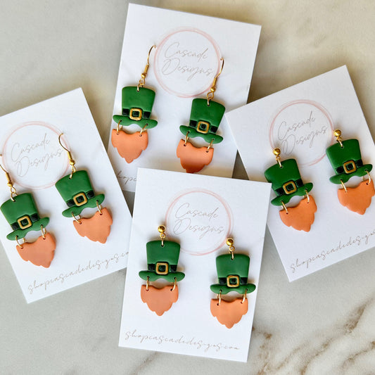 The Irish - Leprechaun Clay Earrings