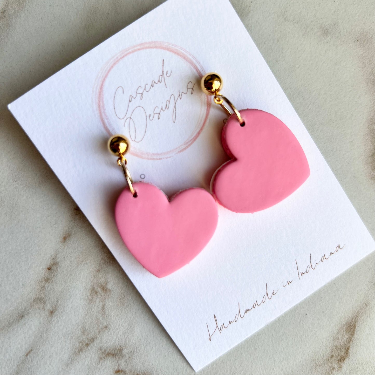 The Mac – Triple Layer Heart Macaron Clay Earrings