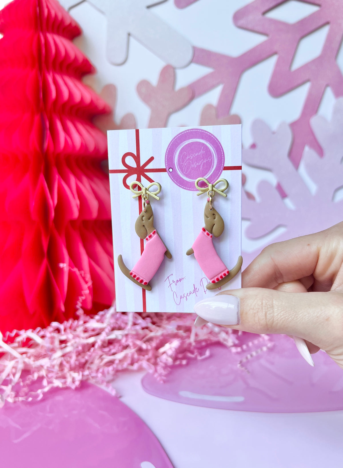 The Jolly Dog | Dog Sweater Earrings