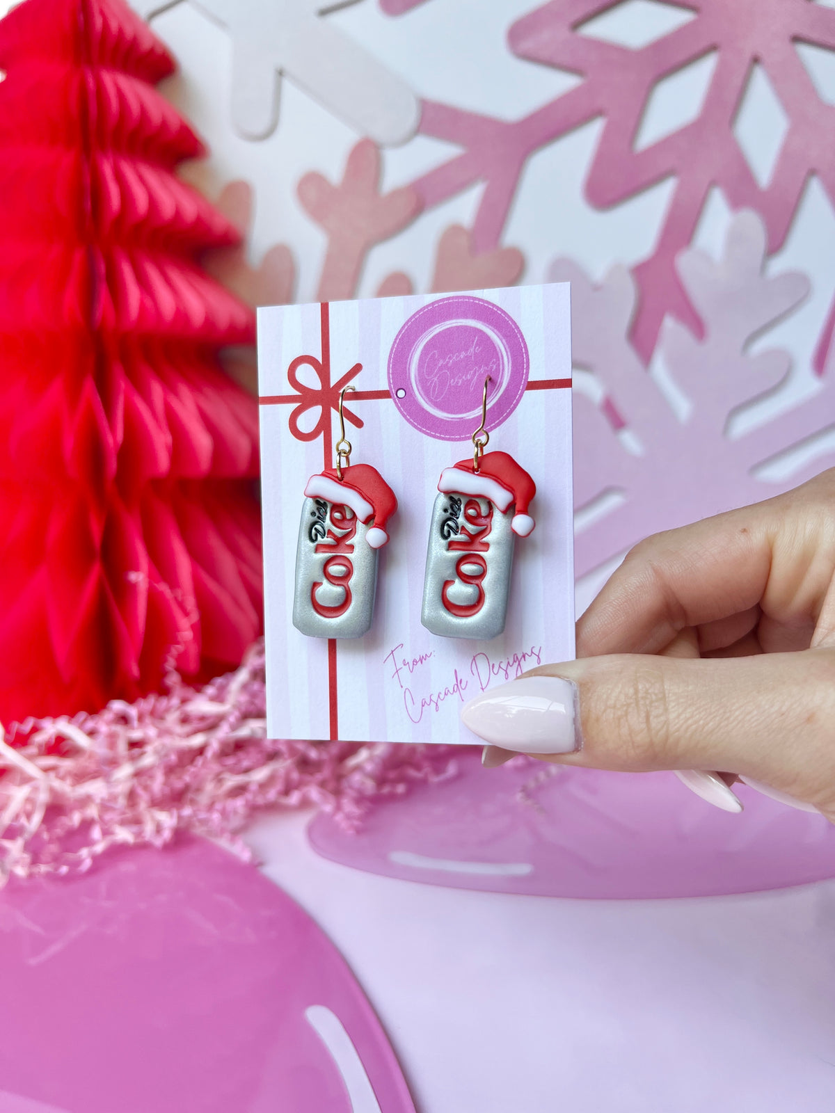 The Jolly Pop | Santa Soda Earrings