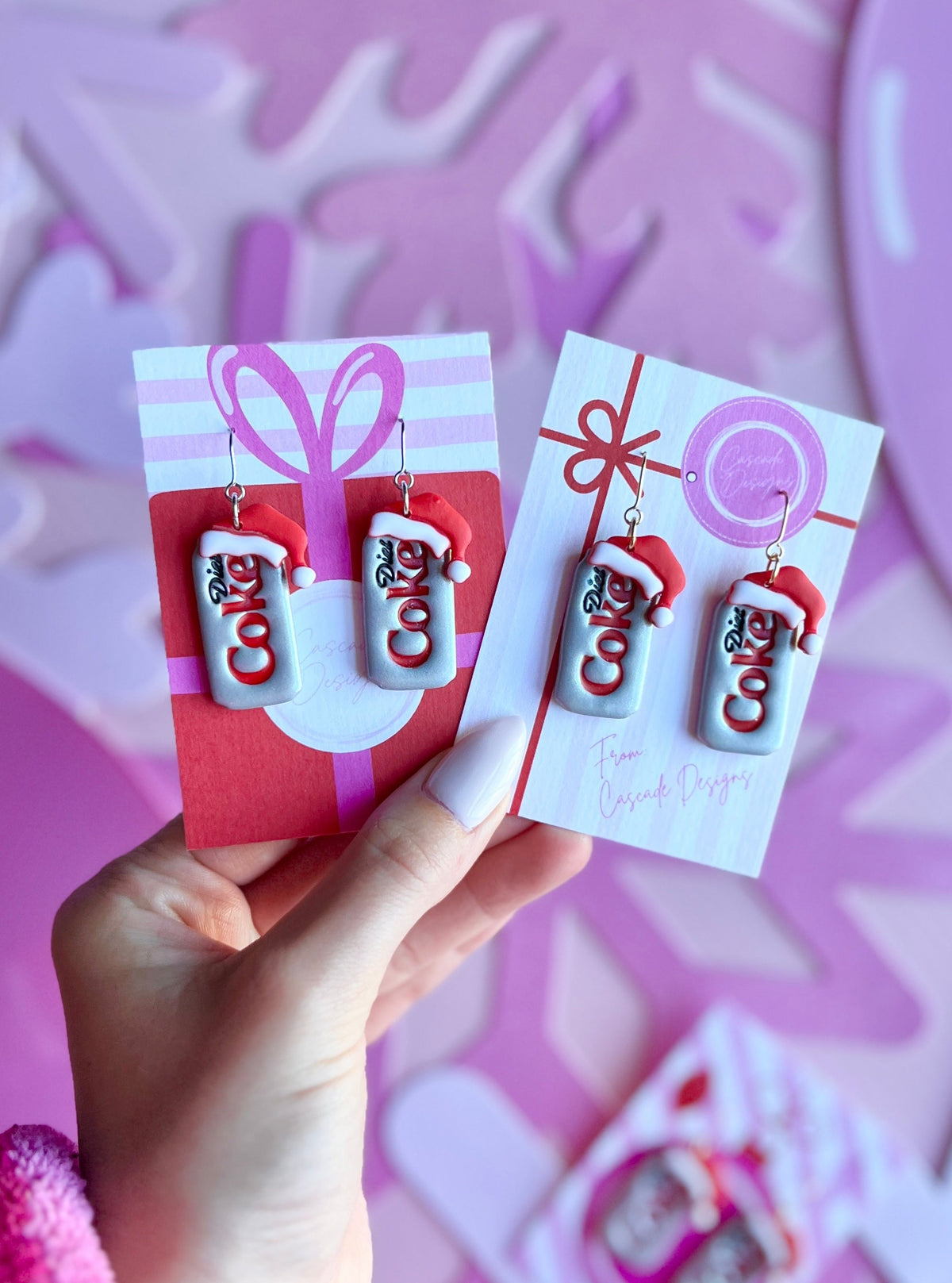 The Jolly Pop | Santa Soda Earrings