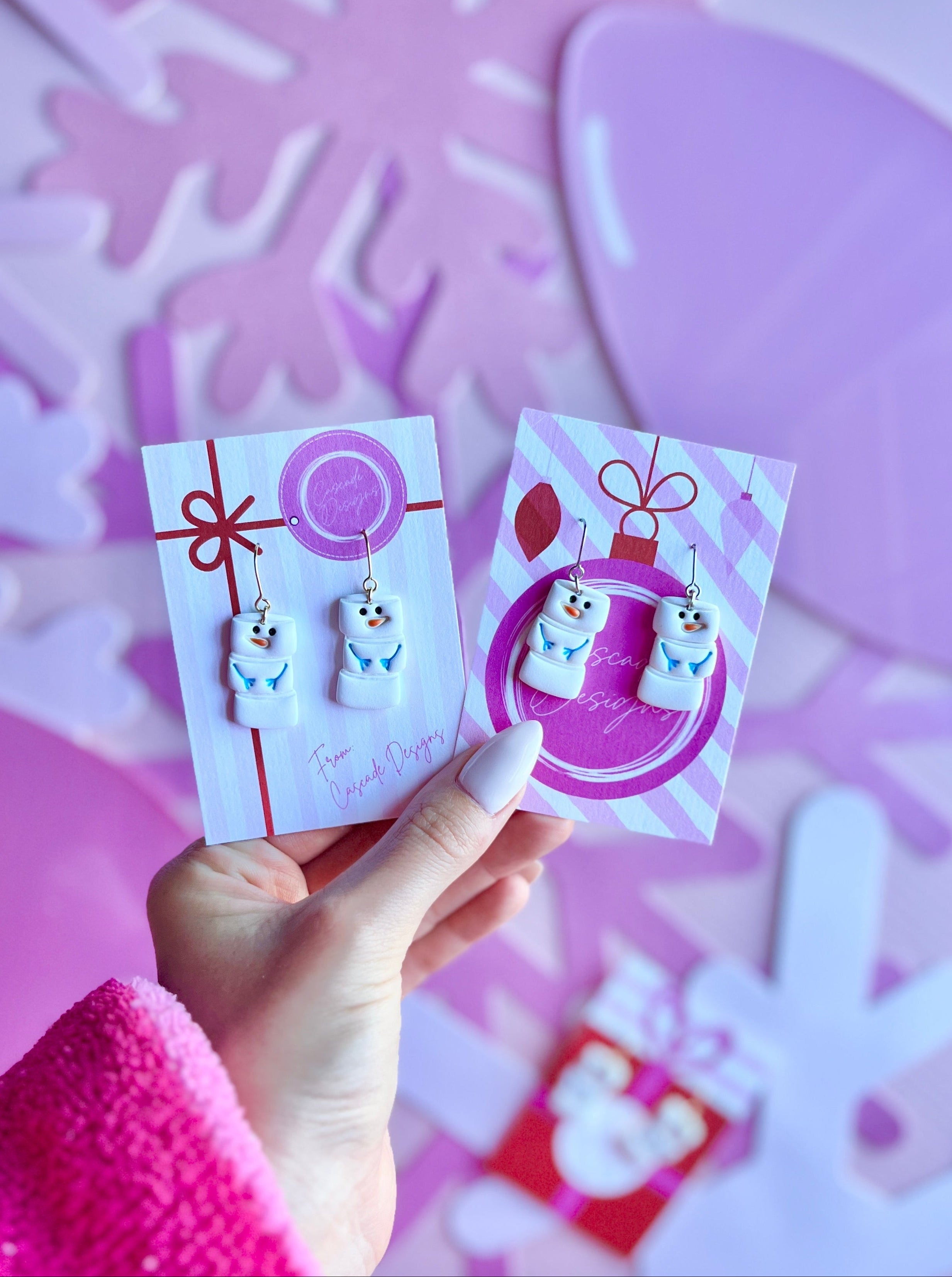 The Ice Cubed Frosty | Snowmen Earrings – Cascade Designs LLC
