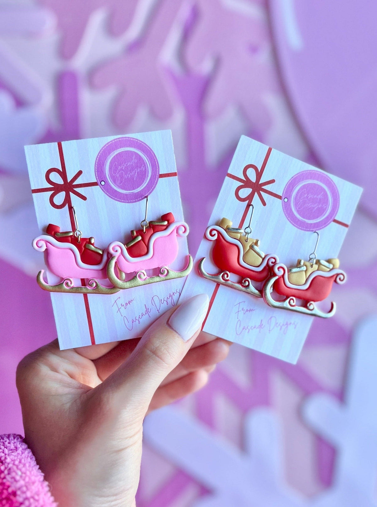The Shiny Sleigh | Santa's Loaded Sleigh Earrings