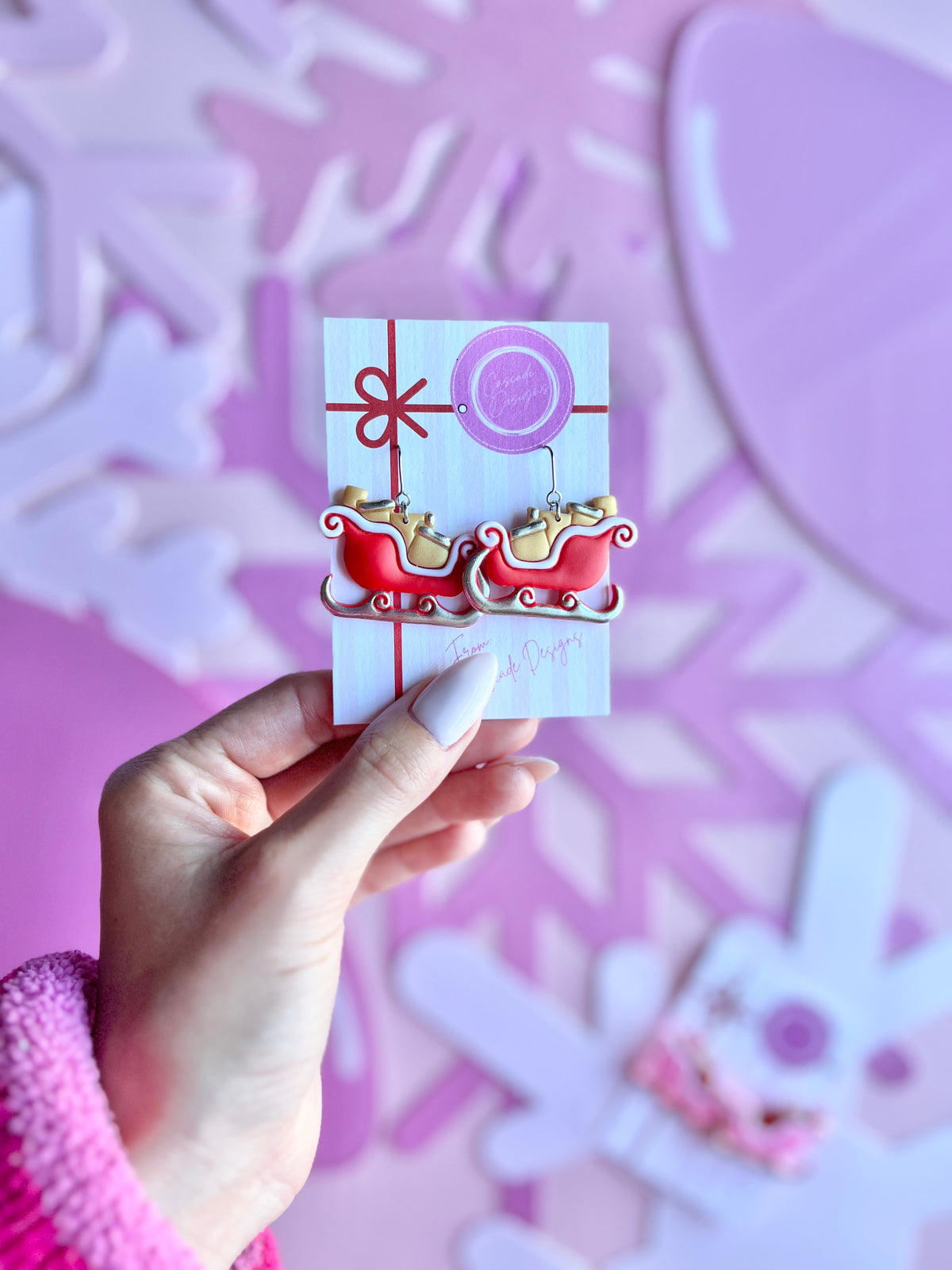 The Shiny Sleigh | Santa's Loaded Sleigh Earrings