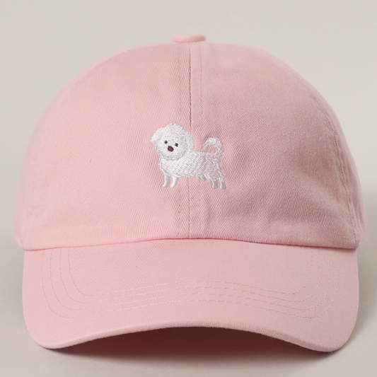 Maltese Embroidered Baseball Cap