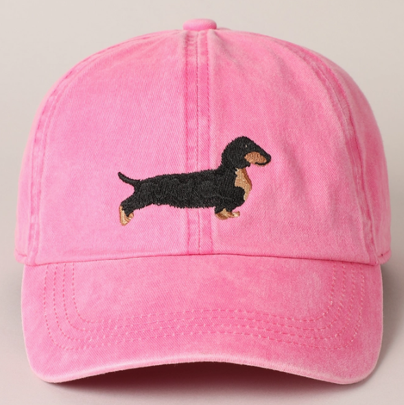 Dachshund Embroidered Baseball Cap