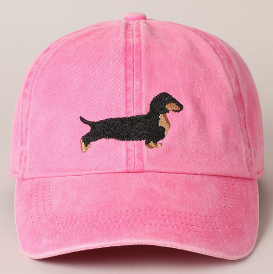 Dachshund Embroidered Baseball Cap